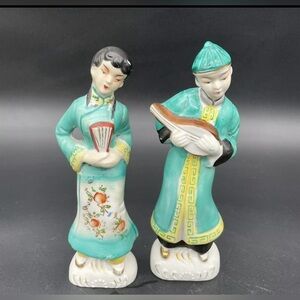 Vintage Mid Century Modern HandPainted Japanese Wedding Couple Figurine
#1024249